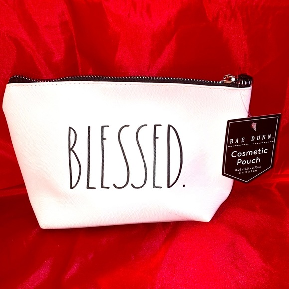 Rae Dunn “Blessed” Cosmetic Pouch - Picture 2 of 3